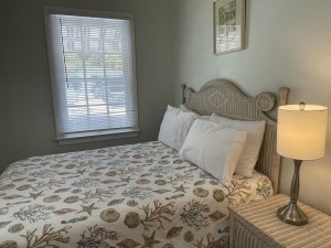 Guest bedroom with full size bed.